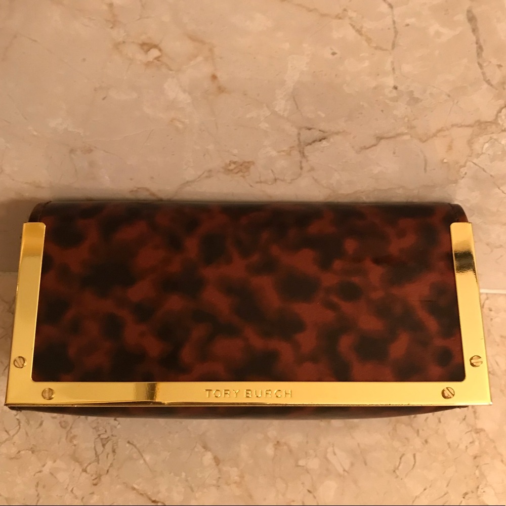 TORY BURCH SUNGLASS CASE and FABRIC POUCH HOLDER